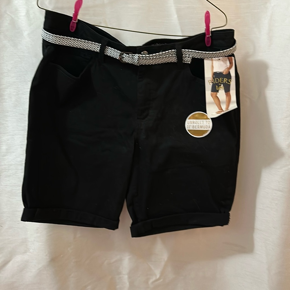Riders by Lee Size 14 Black Shorts